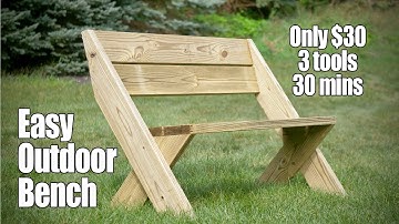 We built a Bench from 2x6s [$30 - 3 Tools - 30mins]