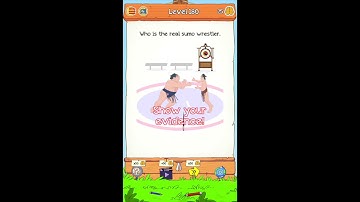 Braindom 2 Level 180 Who is the real sumo wrestler Answers and Solutions