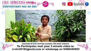 Crstv Singer Awards 2020 Contest S B.s. Barasel Feno Poovancode Online Singing Contest