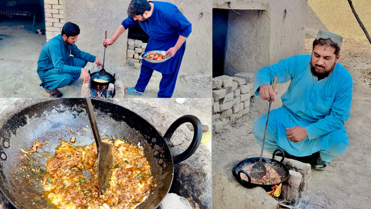 Dost Mil Kar Anda Karahi Banai | Cooking With Friends | Desi Food Vlog 