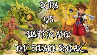 Sora vs Clayton and The Stealth Sneak || Kingdom Hearts 1.5 HD Remix PROUD MODE