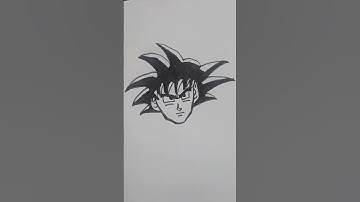 Draw Goku ultra instinct | Goku Drawing Easy Step By Step | Goku Cartoon #goku#dragonball#drawing