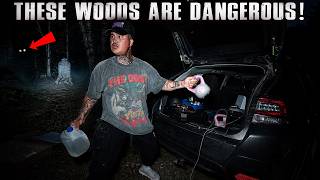 (SOMETHING HAUNTS THIS GRAVE!) I WAS FORCED to ABANDON CAMP while CAMPING in a HAUNTED FOREST