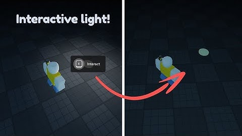 How to make an interactive light in Roblox Studio!