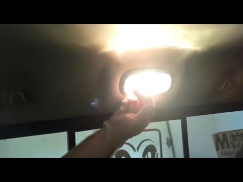 How to replace the bulb in the backseat courtesy/dome light with and LED
