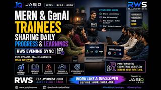 MERN & GenAI Trainees Sharing Daily Progress & Learnings | RWS Evening Sync
