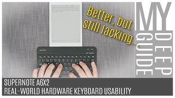 Supernote A6X2: Real-World Usability of Hardware Keyboards