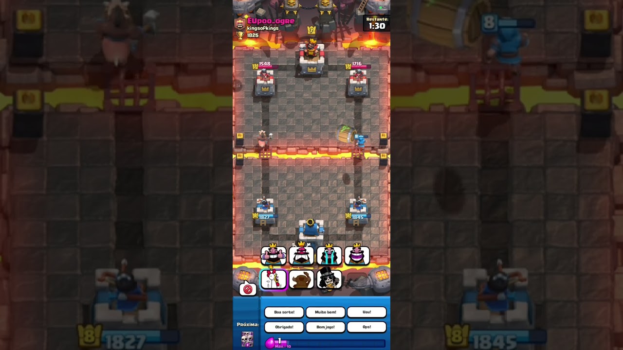 Primeira gameplay de Clash Royale!