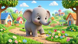 🐘 Elephant Stomp Stomp – Animal Song for Kids | Fun and Happy Elephant Nursery Rhyme