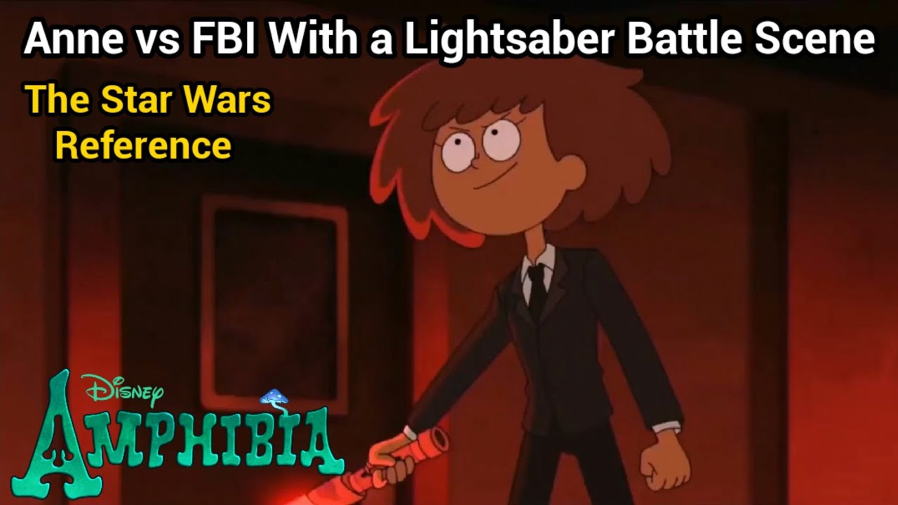 Anne vs FBI Agent With a Lightsaber Battle Scene | Amphibia (S3 EP10 ...