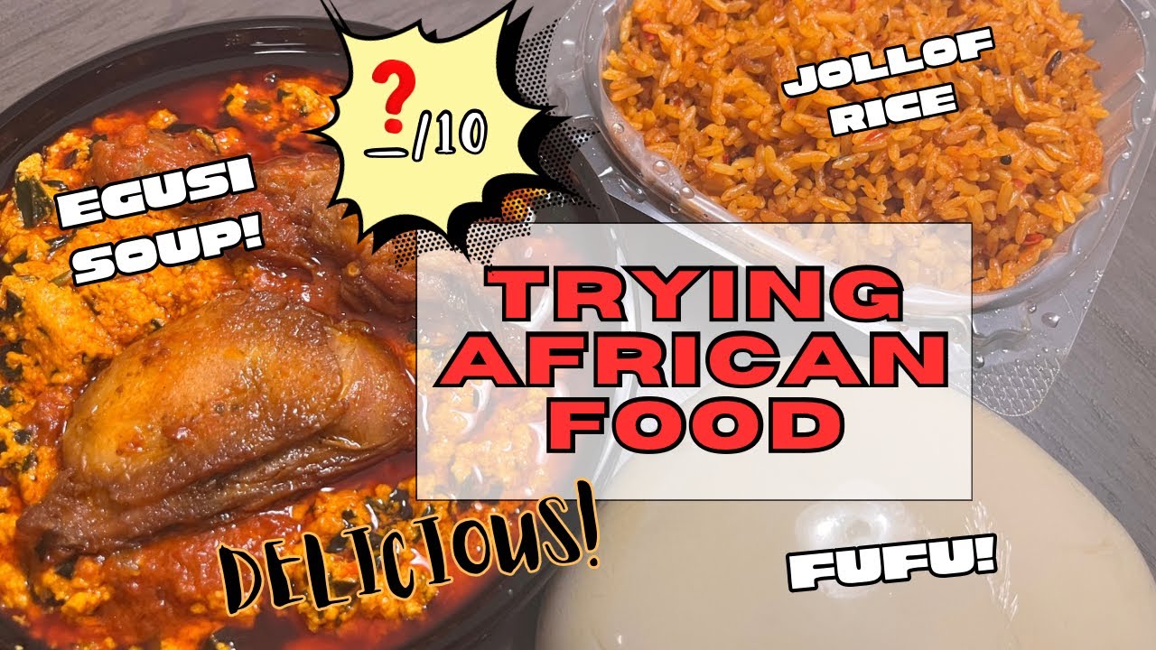 TRYING FUFU w/ EGUSI SOUP & JOLLOF RICE | FARMERS MARKET RUN | Rye & Quez