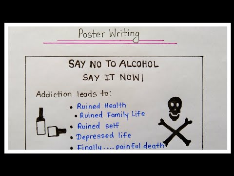 Poster writing || How to write poster making