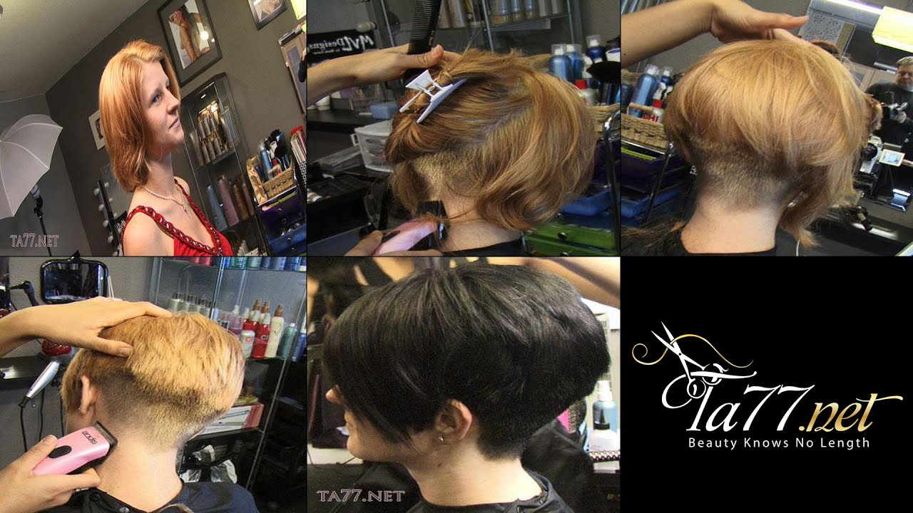 Summer - Pt 1: She Gets a Short Asymmetrical Dyed Crop (Free Video)