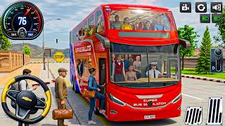 公共交通機関バス運転3D：都市乗客ピックアップ運転チャレンジ - バスゲームAndroidゲームプレイ screenshot 4