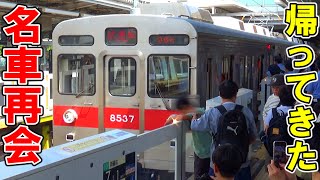 【引退からの復活】4両編成化&片方の先頭車が赤帯化された東急8500系8637F試運転に遭遇