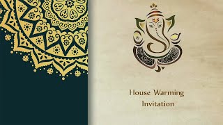Jai Ganesha - 4K Housewarming Invitation Sample | Starts at ₹ 99.99 or $ 1.99 | VideoInvites.net