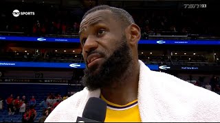 LeBron James Post-Game Interview vs New Orleans Pelicans
