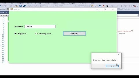 insert RadioButton value (true/false) to SQL server database in VB. net
