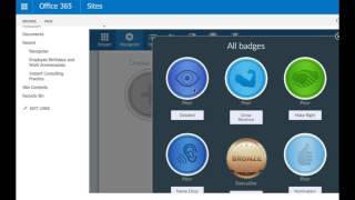 Send employee recognition from Sharepoint or Yammer