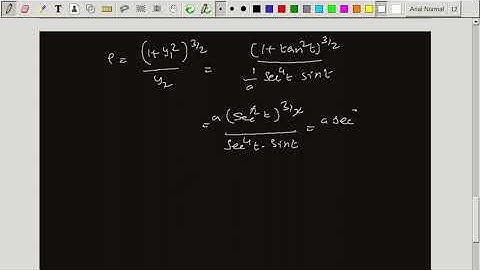 parametric form of radius of curvature-polar curves