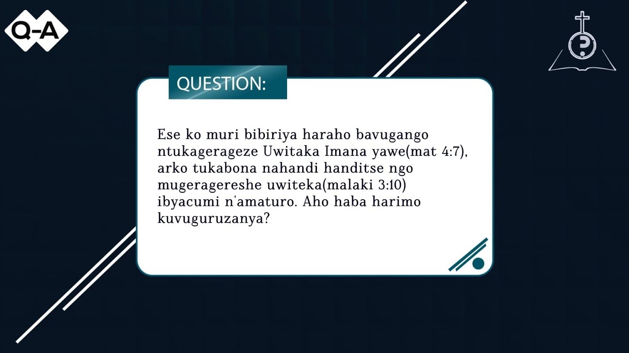 Q&A Part2: Ese biremewe kugerageza Imana | Haba harabandi bantu Imana yaremye mbere ya Adam na Eva?