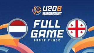 Group Phase | Netherlands v Georgia | Full Basketball Game | FIBA U20 EuroBasket 2025 Division B