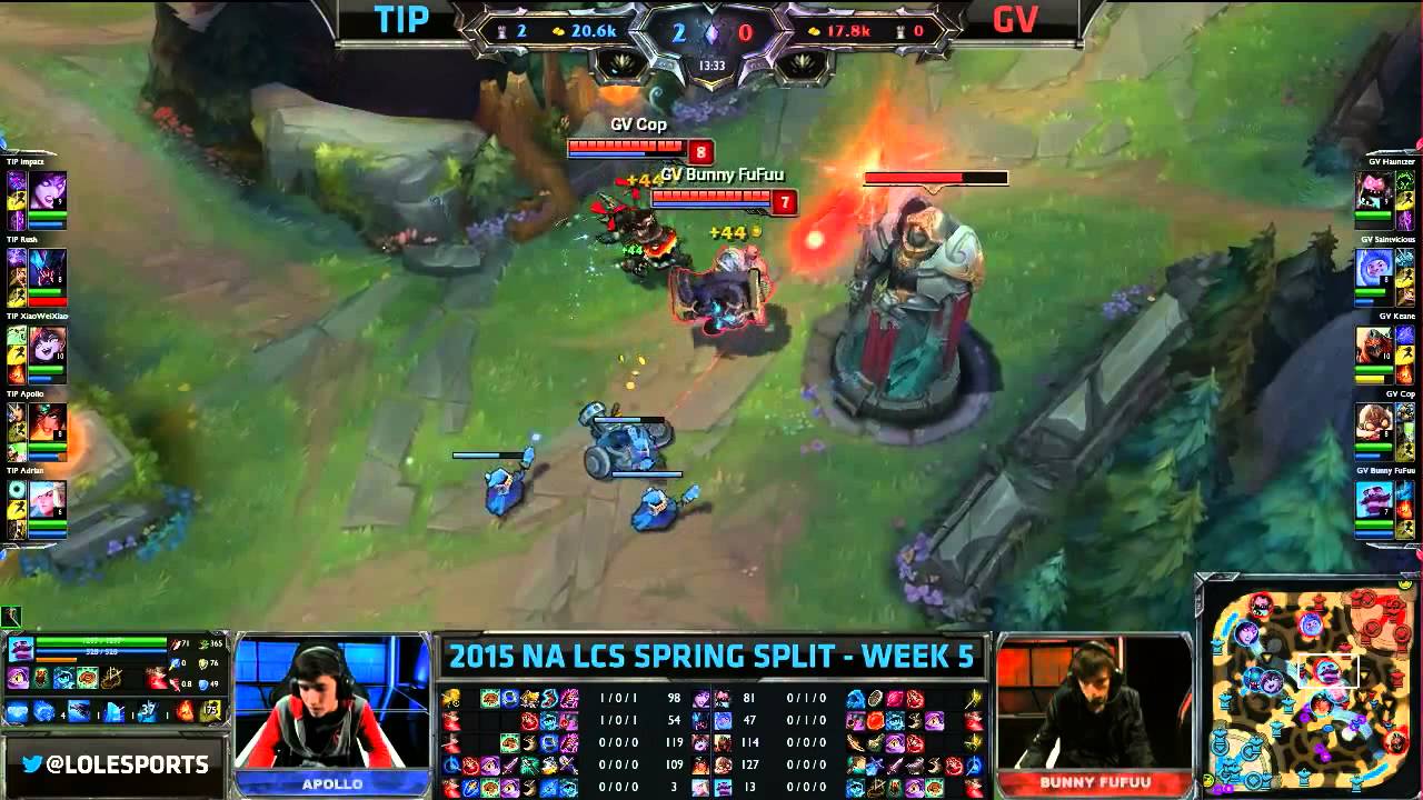 TIP vs GV   LCS NA 2015 Spring W5D2   Team Impulse vs Team Gravity VOD