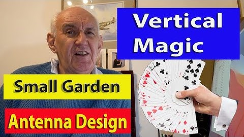 Ham Radio HF Vertical Antenna -Small Garden HF 4-Bands Self-Build