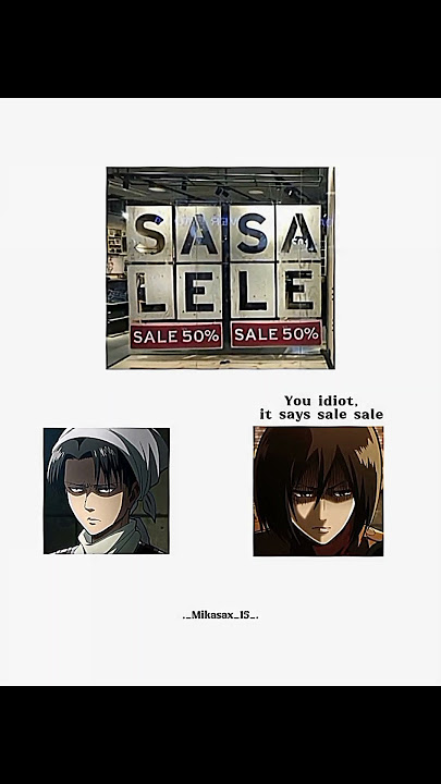 Sasalele😭💀#viralvideo #ytshorts #anime #aot #attackontitan #eremika #levi #eren #mikasa #meme