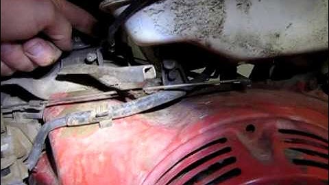 Honda GX 390 Throttle Set Up, Throttle Linkage