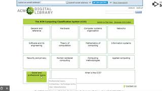 ACM Classification System