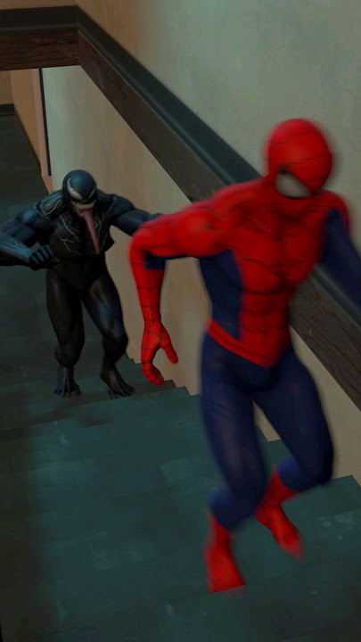 Spider-man Turn off the Lights and run from Venom #spiderman #venom #animation