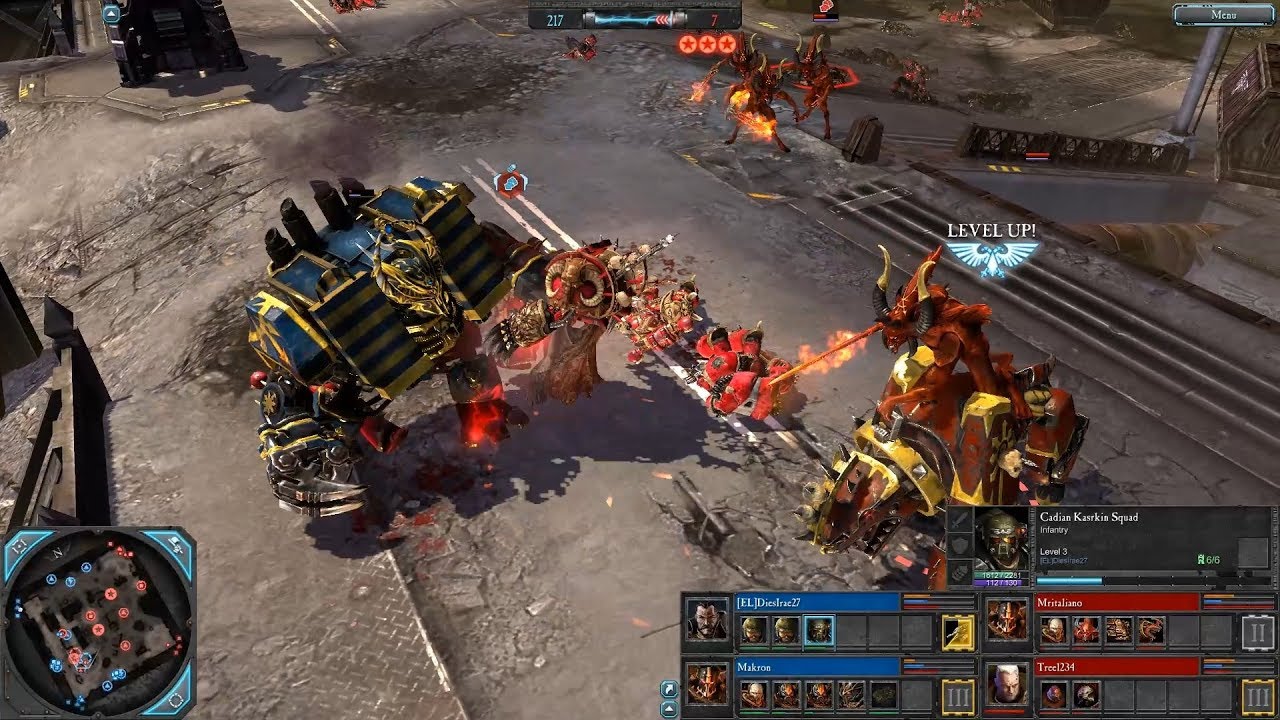 Imperial Guard + Chaos vs Chaos + Space Marines - Warhammer 40k: Dawn ...
