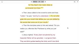 Matthew 15: What Really Defiles You