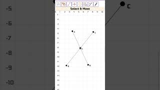 Geometry Drawer : how to get the point coordinates of two segments intersection screenshot 2