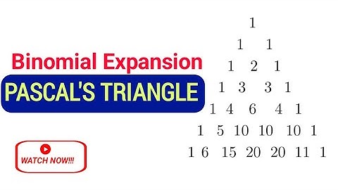 Binomial Expansion Using Pascal