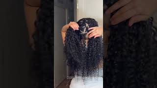 Stay cool, stay fluffy, stay cute💕#curlymehair #curlyhair #crochet #wigs #hairstyle #hair #fypシ