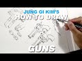 [자막/ENG] How to draw guns/김정기가 설명 해주는 총 그리는 법!