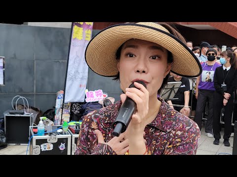 小龍女龍婷&音樂總監智哥小提琴伴奏《難捨難分》@沙田中央公園Busking2023/04/30HK