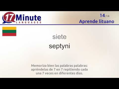 Vídeo: ¿Cuándo Apareció El Idioma Lituano - Vista Alternativa