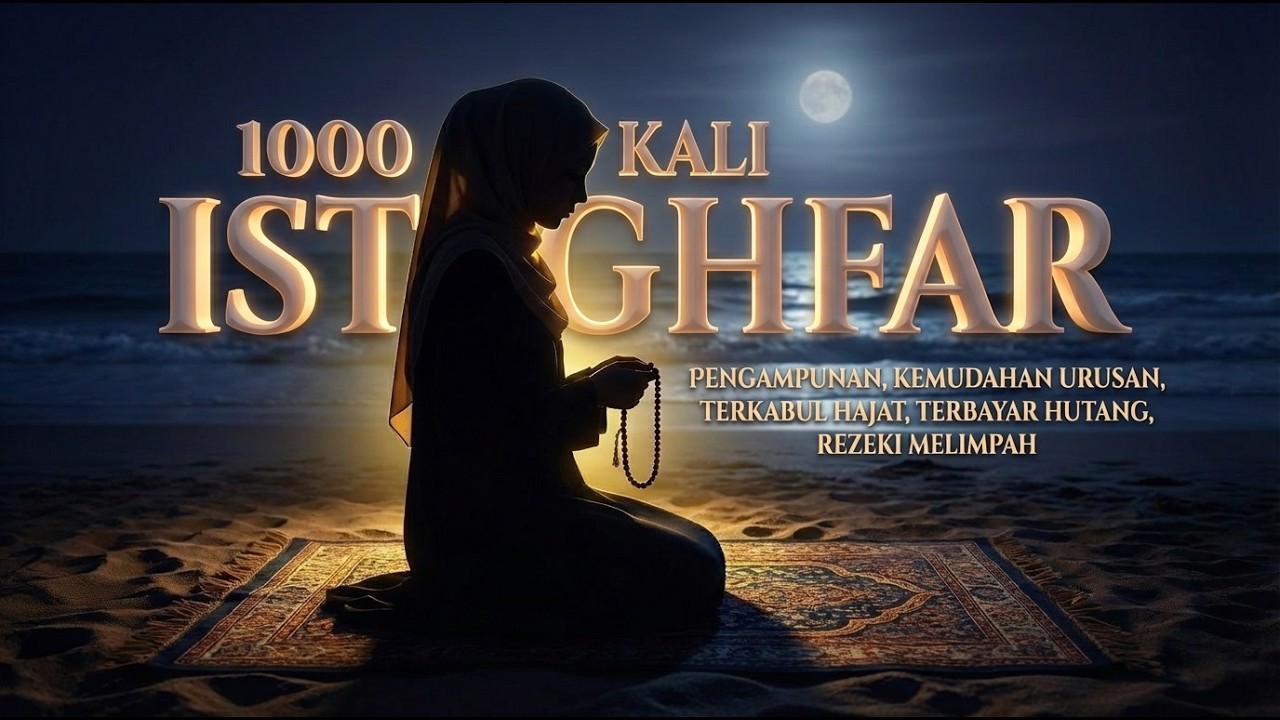 1000 kali Istighfar Tanpa Musik | Keheningan dalam sunyi menjadi kekuatan hebat