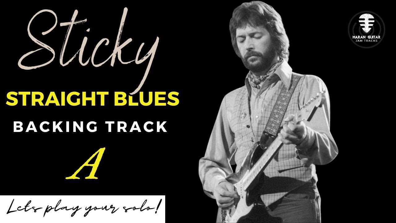 AMAZING! STICKY Straight Blues backing track - Jam in A