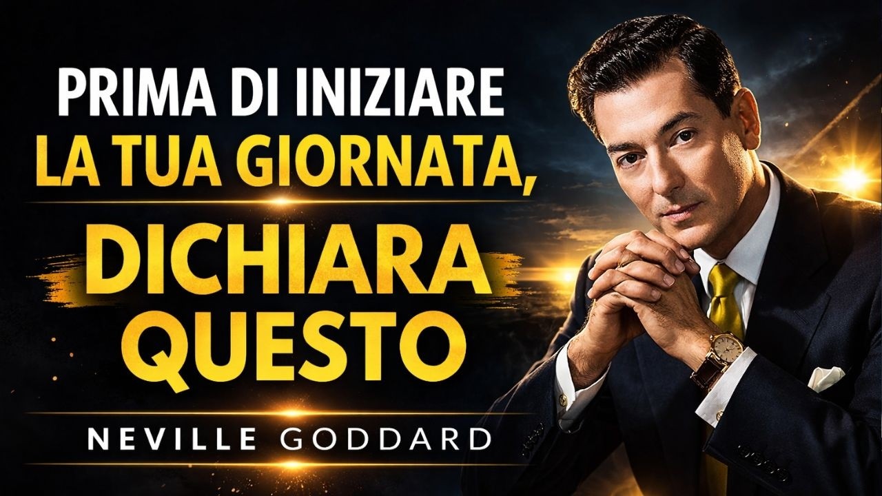 NEVILLE GODDARD: PRIMA DI INIZIARE LA TUA GIORNATA, DICHIARA QUESTO