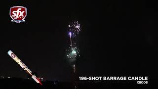 196-Shot Barrage Candle By Sfx Fireworks