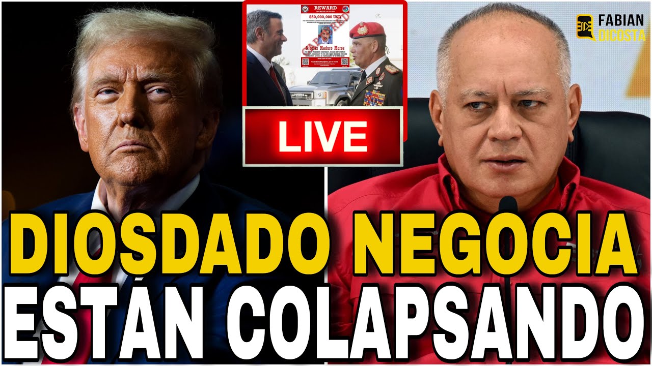 ÚLTIMA HORA  🔴 CONFIRMADO ¡DIOSDADO ESTÁ NEGOCIANDO CON EEUU! MESES ANTES DE LA CAPTURA DE MADURO