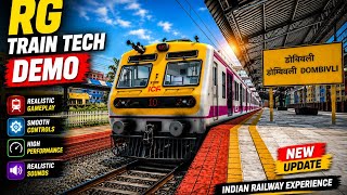 RG Train Tech Demo MEMU Train Gameplay | Mumbai Local Train Simulator | Indian Railway Experience screenshot 4