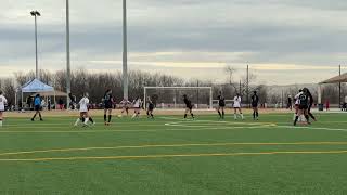 Ea Corner Kick That Gets Kicked Out Of The Box By Defenders, Then She Recovers And Scores