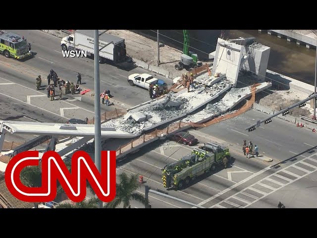 唸声米国映像 950トンの歩道橋崩落 4名死亡 唸声の気になるニュースとストリートビュー 唸声米国映像 950トンの歩道橋崩落 4名死亡 唸声の気になるニュースとストリートビュー