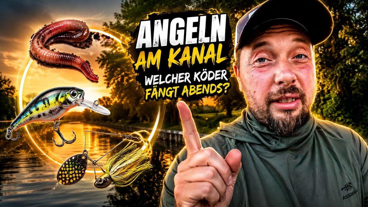 Angeln am Kanal [ WELCHER KÖDER FÄNGT ABENDS? ]