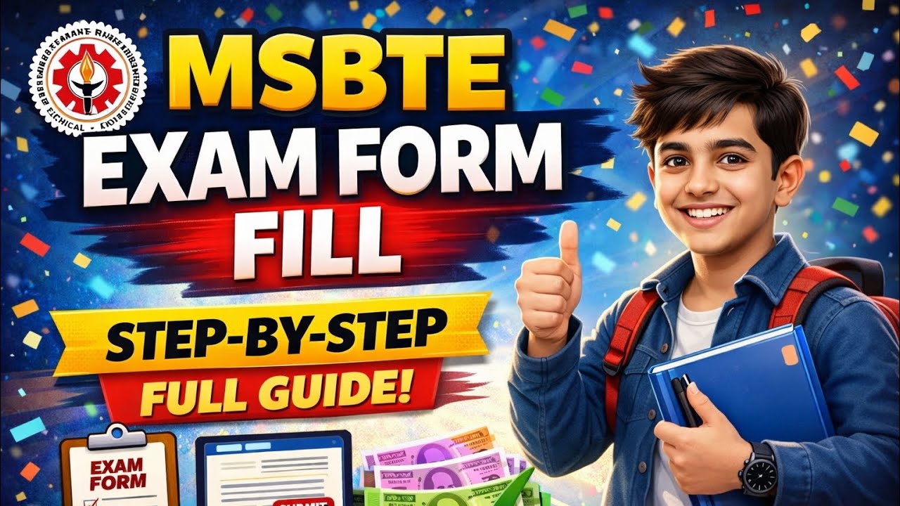 MSBTE exam form fillup summer 2026 k scheme 